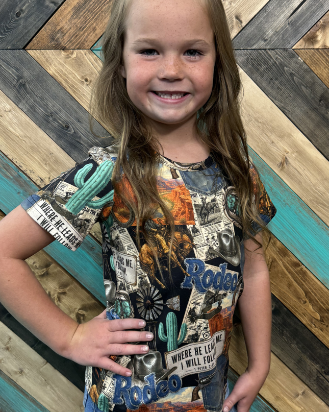 Mini Retro Rodeo Nights Top