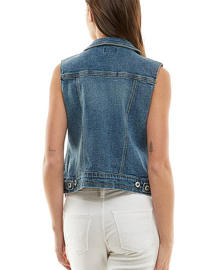 Women's Spandex Denim Vest