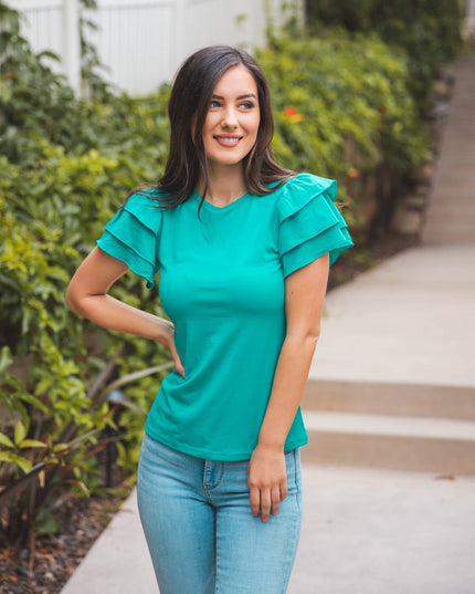 Ruffle Sleeve Rebekah Top
