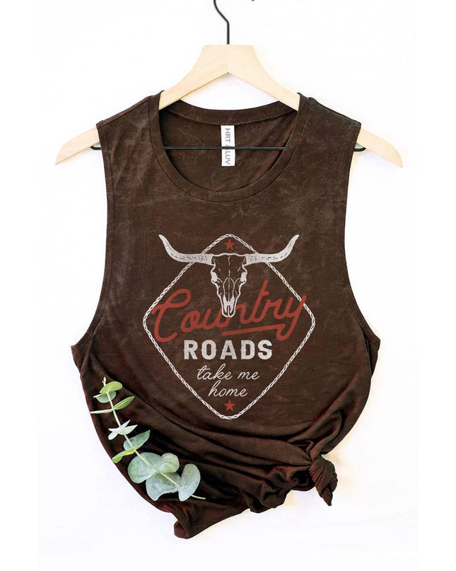 COUNTRY ROADS GRAPHIC TANK TOP