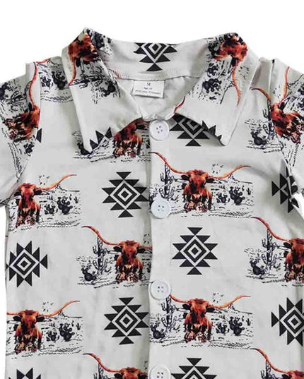 Baby Boys western cow button up shirts 5