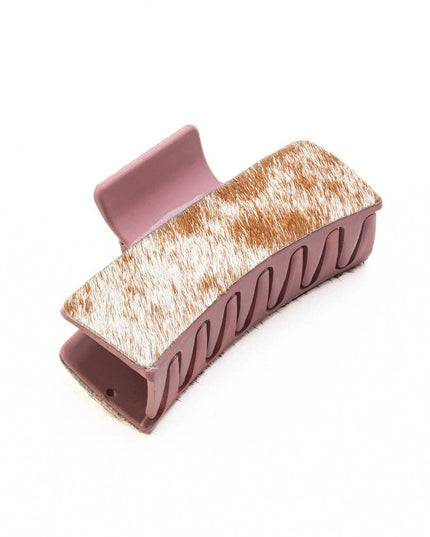 High Vista Hair Comb Clip In Peach and Brown