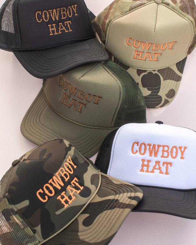 Cowboy Embroidery Trucker Hat Cap
