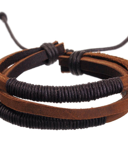 MM Bracelet - Madison | Men's Woven Leather Bracelet