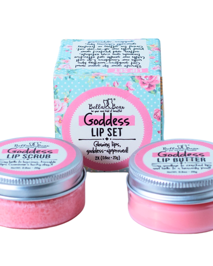 Goddess Lip Set | Lip Scrub & Lip Butter | Gift Set
