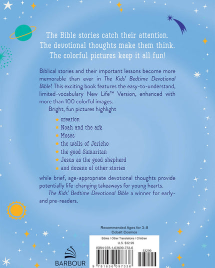 The Kids' Bedtime Devotional Bible: NLV [Cobalt Cosmos]