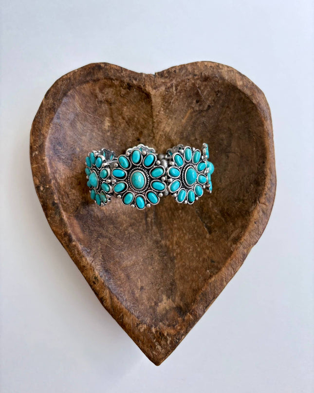 Western Concho Stone Stretch Bracelet