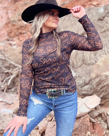 Stock Show Queen Mesh Top