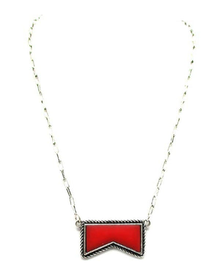 Red Cigarette Pendant Necklace