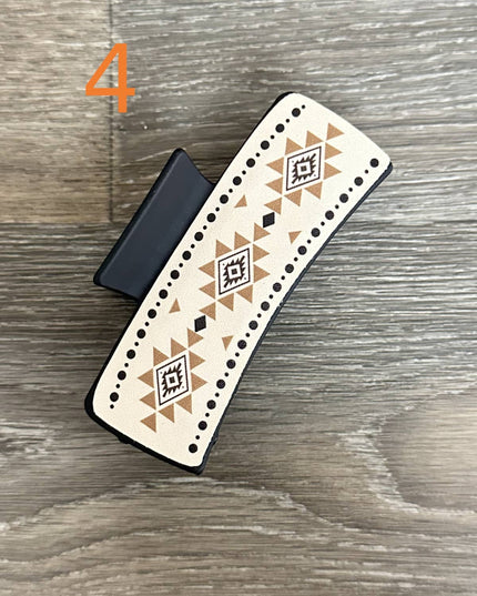 WESTERN PRINT HAIR CLIP