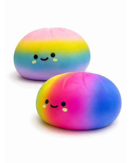 Jumbo Rainbow Bao Bun Squishy Toy