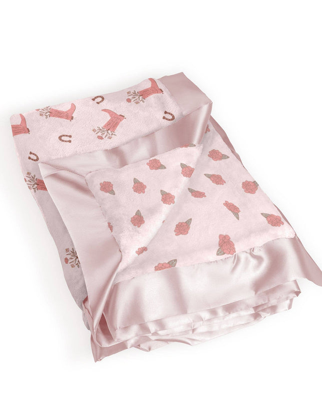 Reversible Baby Blanket Bloomin' Boot