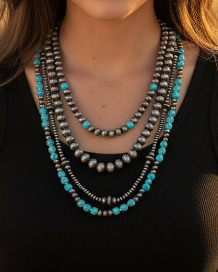Layered Squash Blossom Necklace