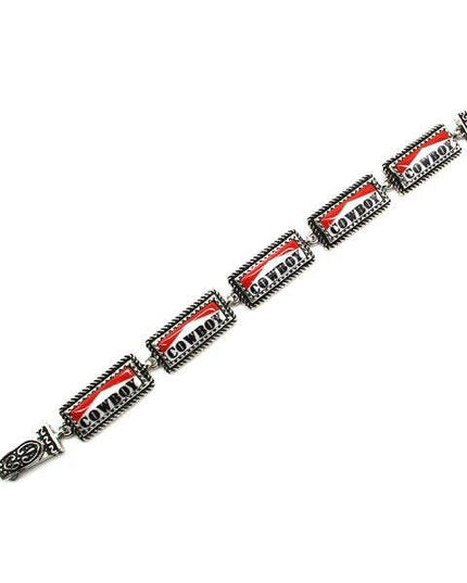 Western Cowboy Rectangle Magnetic Bracelet