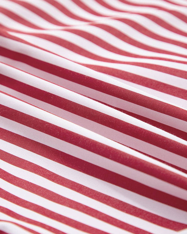 FB Stripe Patch Pocket Long Sleeve Buttoned Shirt