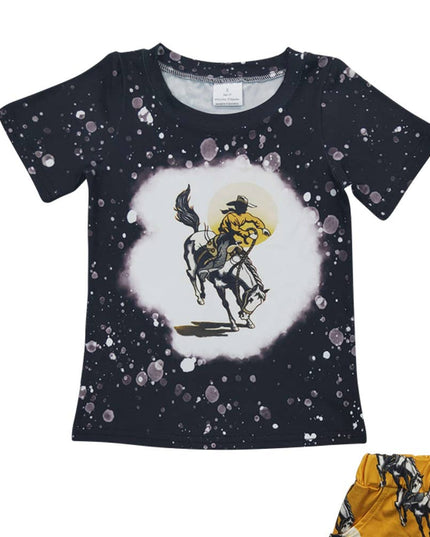 Baby Boys Howdy Horse Summer Shorts Sets