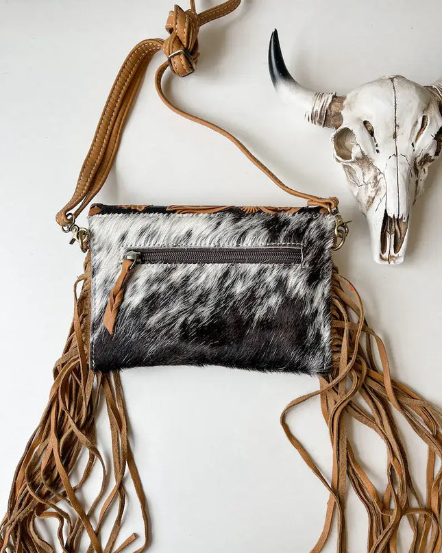 THE CASSIE - TOOLED crossbody Western Tooled Leather Cowhide