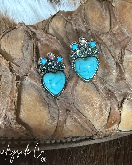 Heart Jewel Earrings