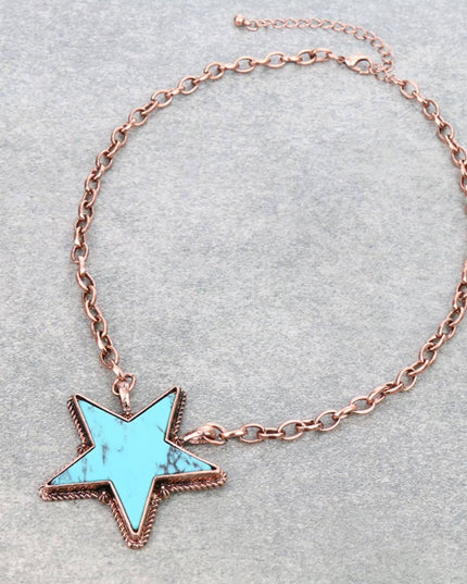 Punchy Star Necklace Western Pendant Necklace