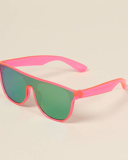 Kid's Flat Top Square Frame Sunglasses