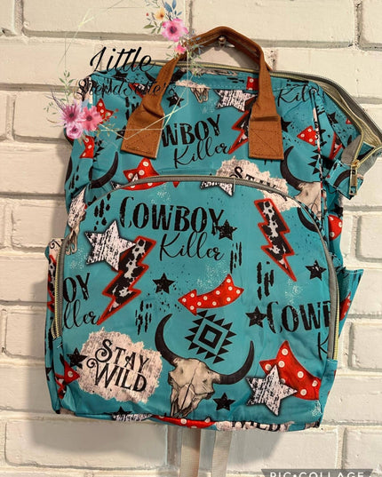 Cowboy killer diaper bag
