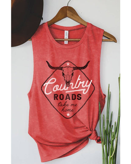 COUNTRY ROADS GRAPHIC TANK TOP