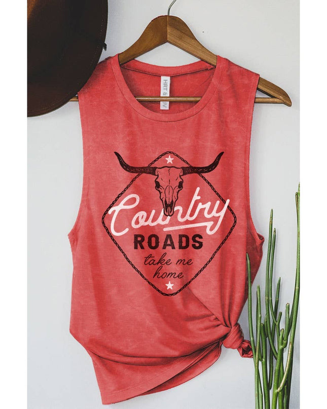 COUNTRY ROADS GRAPHIC TANK TOP