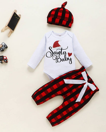 Santa Baby Cotton 3pcs Outfit