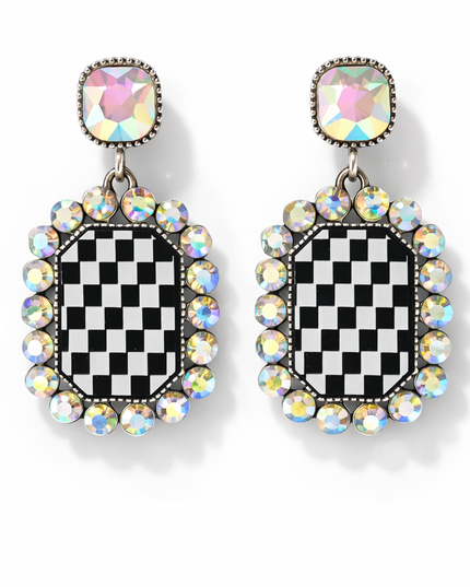 Checkmate Cowgirl Statement Earrings