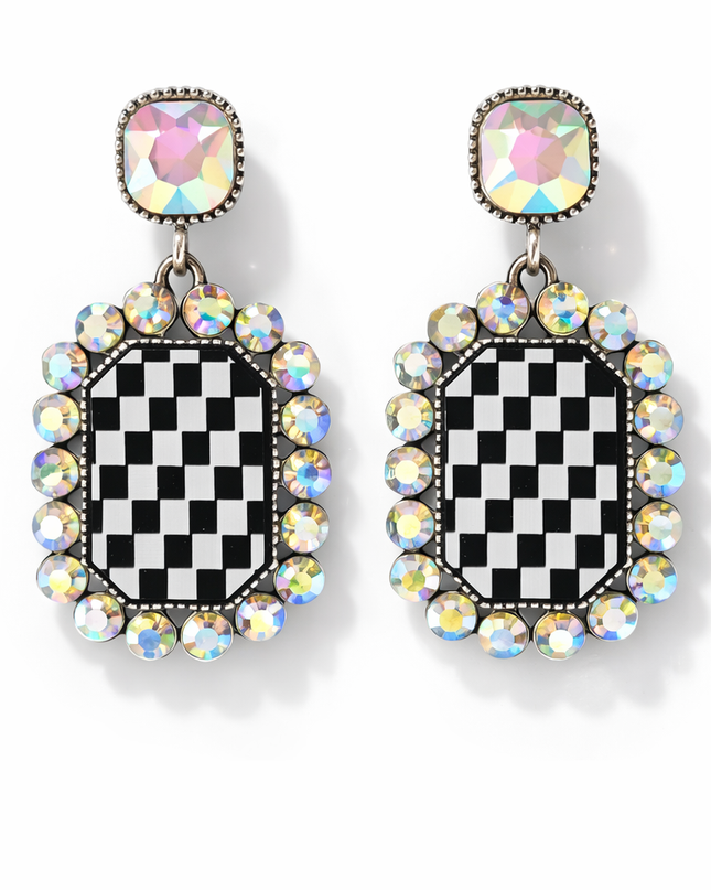 Checkmate Cowgirl Statement Earrings