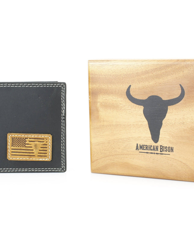 Bi-Fold Men’s Wallet with American Flag ABMW 25-2005