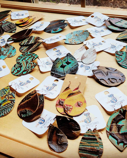 **Leather Earring Starter Pack-Embossed