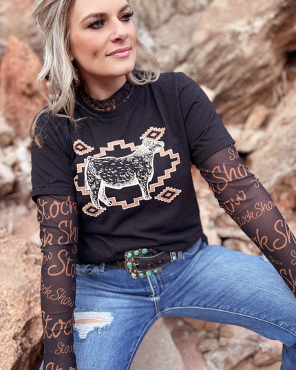 Stock Show Queen Mesh Top