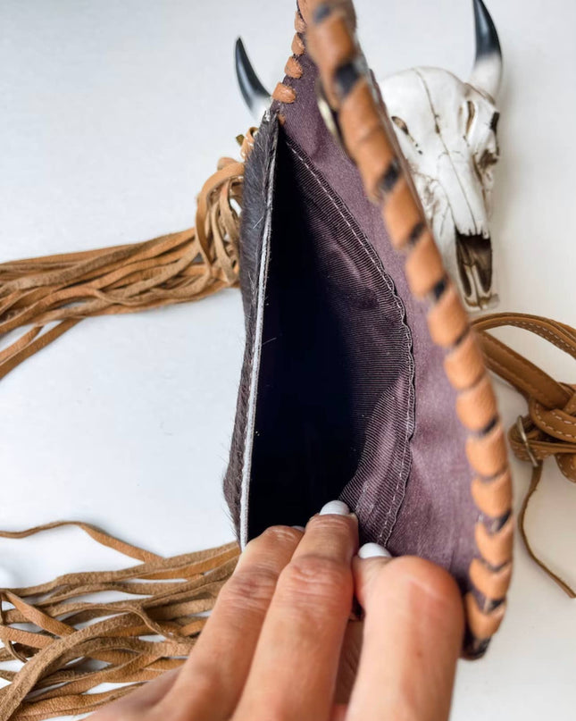 THE CASSIE - TOOLED crossbody Western Tooled Leather Cowhide