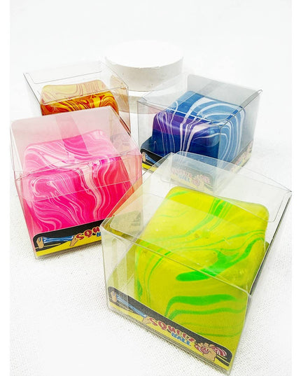 Fluid Pattern Squeeze Cube Slime