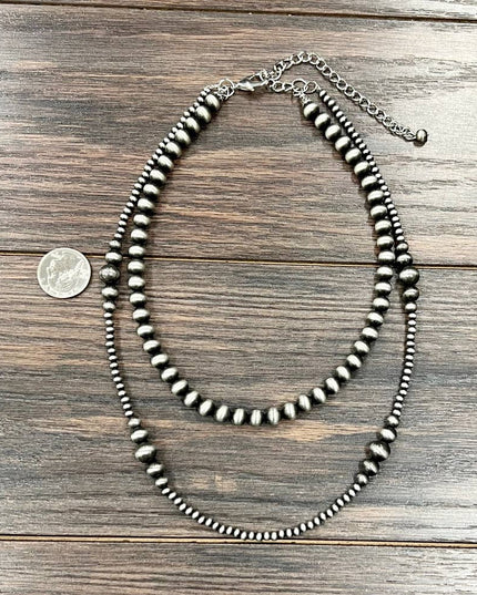735689, 22" Handmade Navajo Bead Necklace