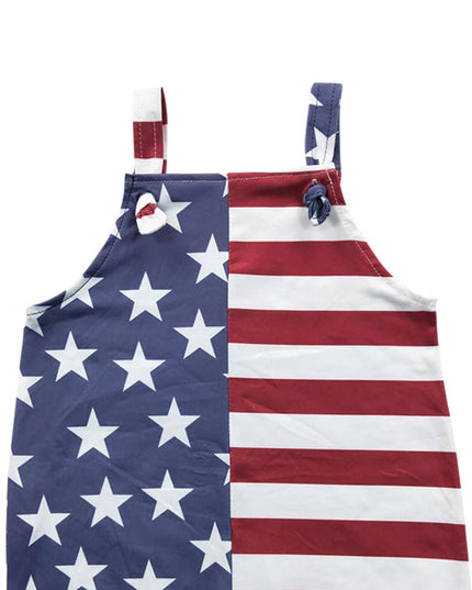 Baby Boys 4th of July Star Stripes Rompers