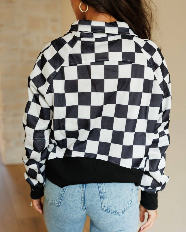 Checkerboard Pullover