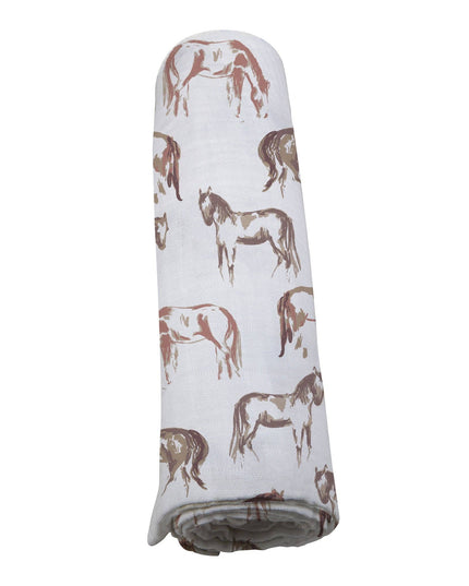 Wild Horses Bamboo Swaddle