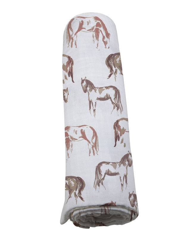 Wild Horses Bamboo Swaddle