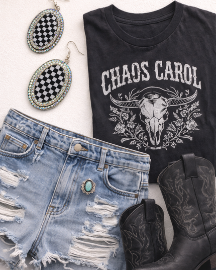 Wild Card Checkmate Statement Earrings