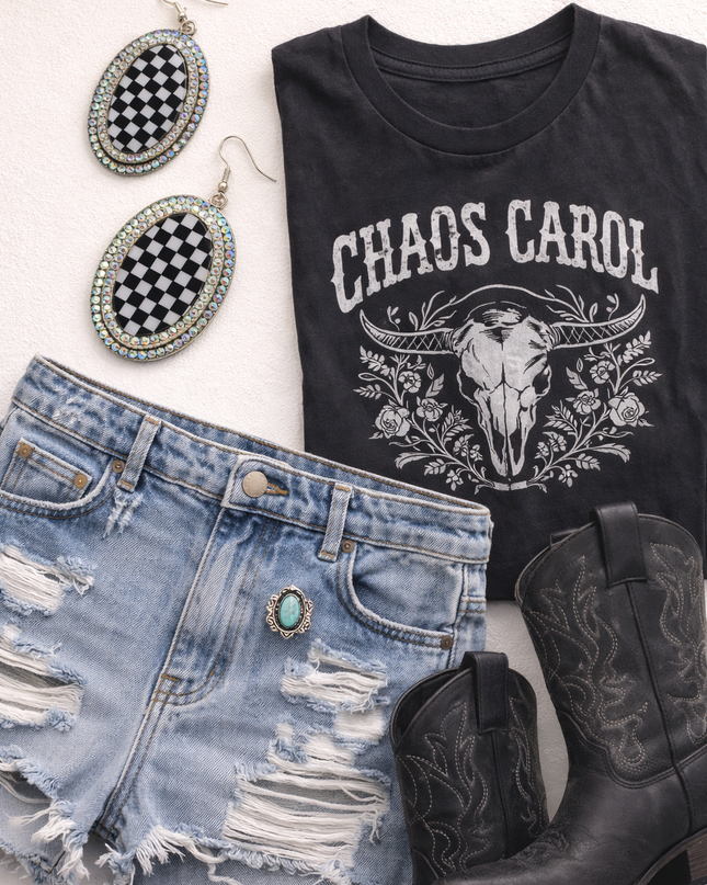 Wild Card Checkmate Statement Earrings