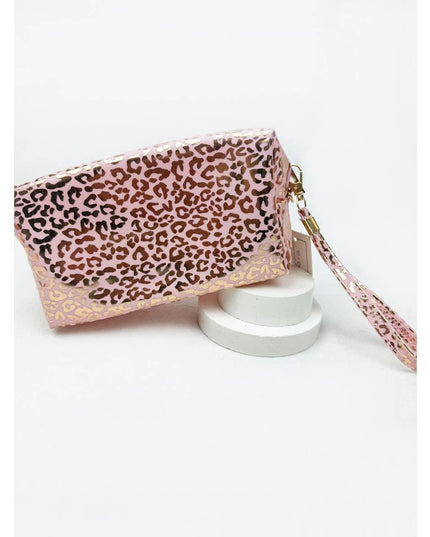 Waterproof Fabric Leopard Pattern Cosmetic Bag