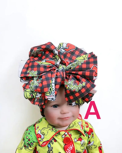 BIG TASSEL MR.GRINCHH PRINTED HEADBANDS. 3PCS/ $10.50