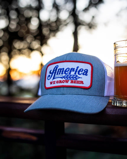 We Grow Beer Hat-Gray