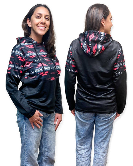 Medium Turquiose Traditional Southwest Hoodie Pullovers!