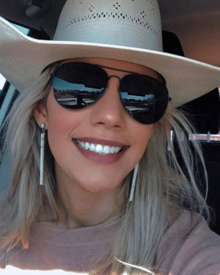 Western Bar Stone Earrings -  Earring Statement Earrings