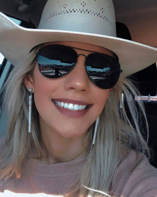 Western Bar Stone Earrings -  Earring Statement Earrings