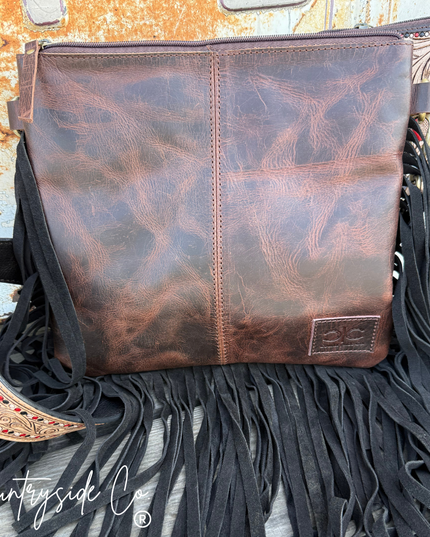 Rodeo Darling Cowhide Fringe Purse