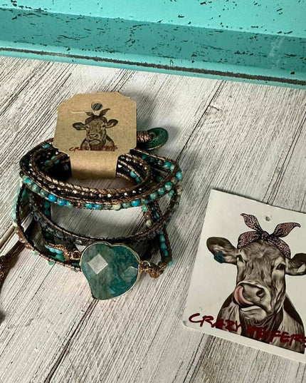 5-Strand Heart Wrap Bracelets